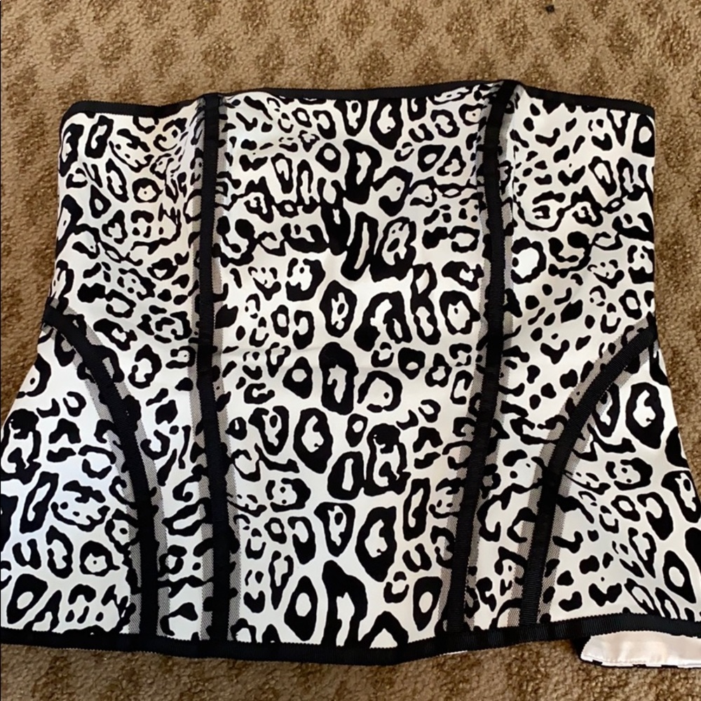Leopard print corset top sz 6! Like new!